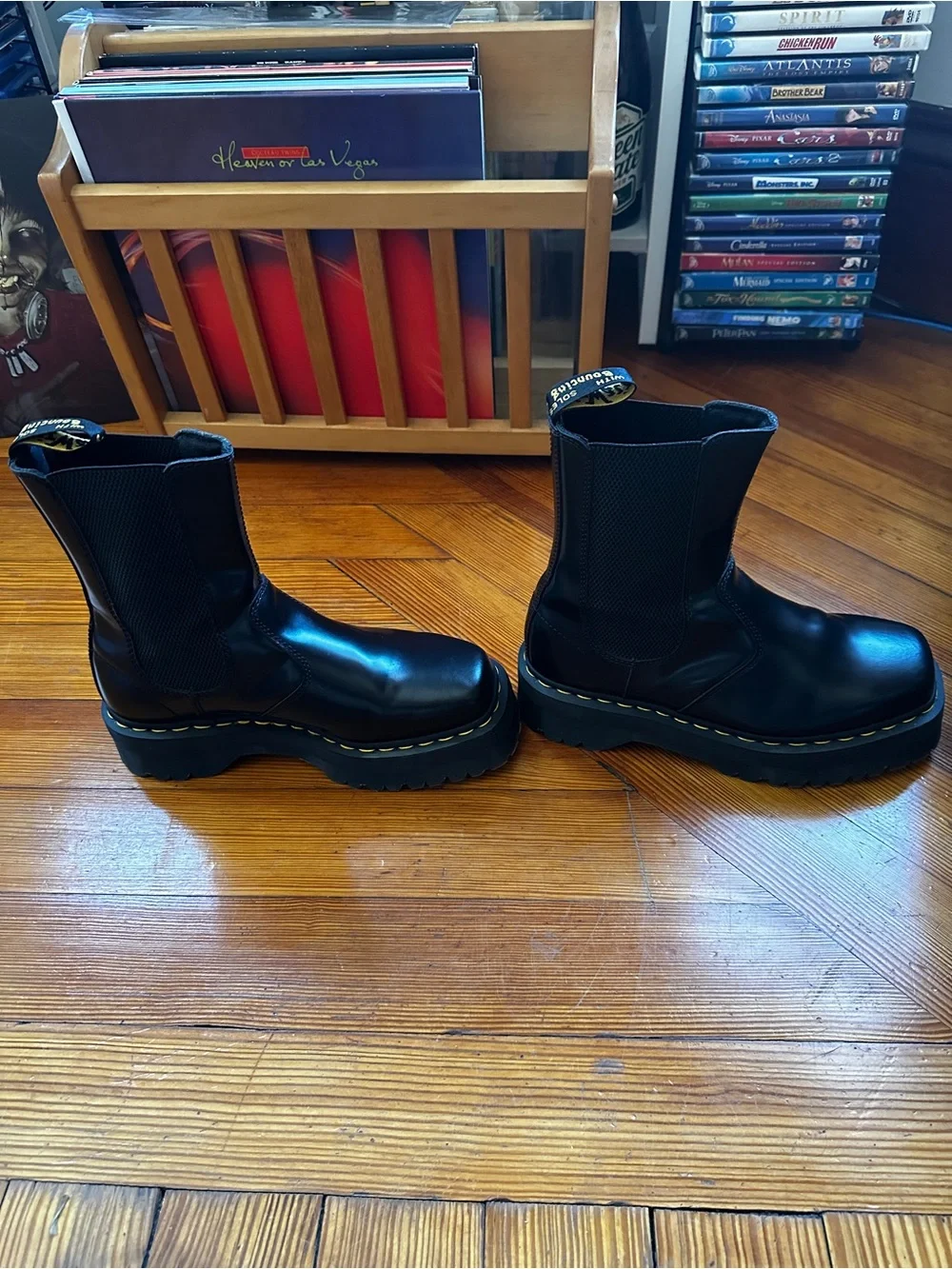 Dr. Martens Black Chelsea Hi-Quad Platform Boots